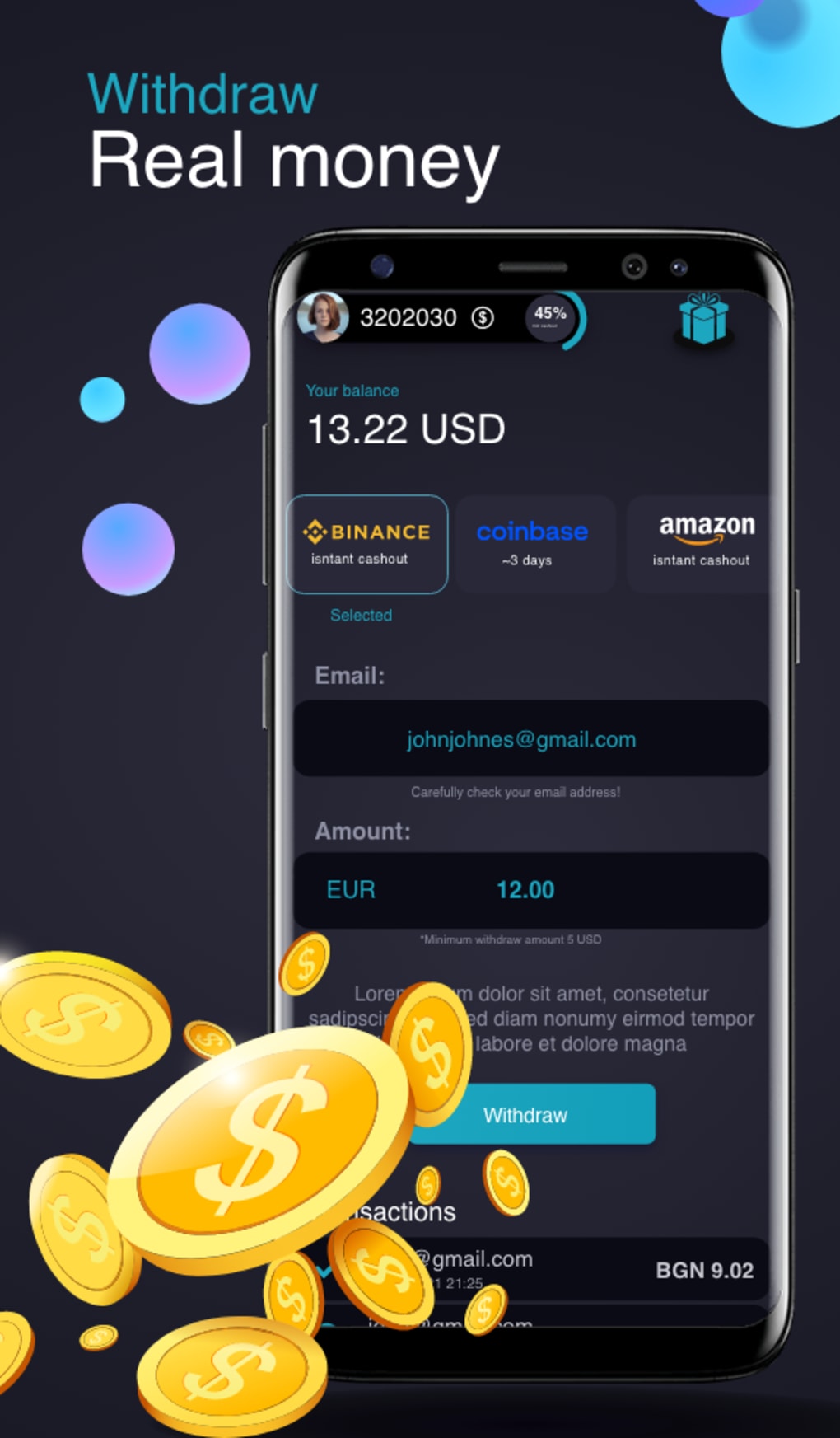 Ganhe dinheiro real com Givvy – Apps no Google Play