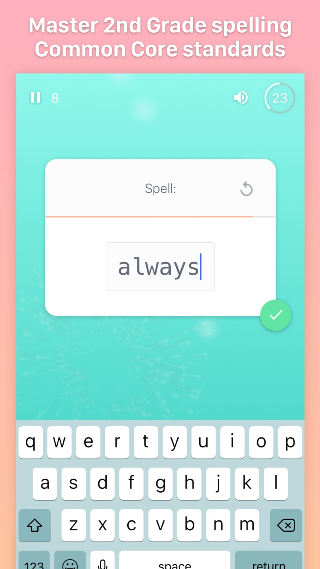 Spelling Ace 2nd Grade for iPhone - Download