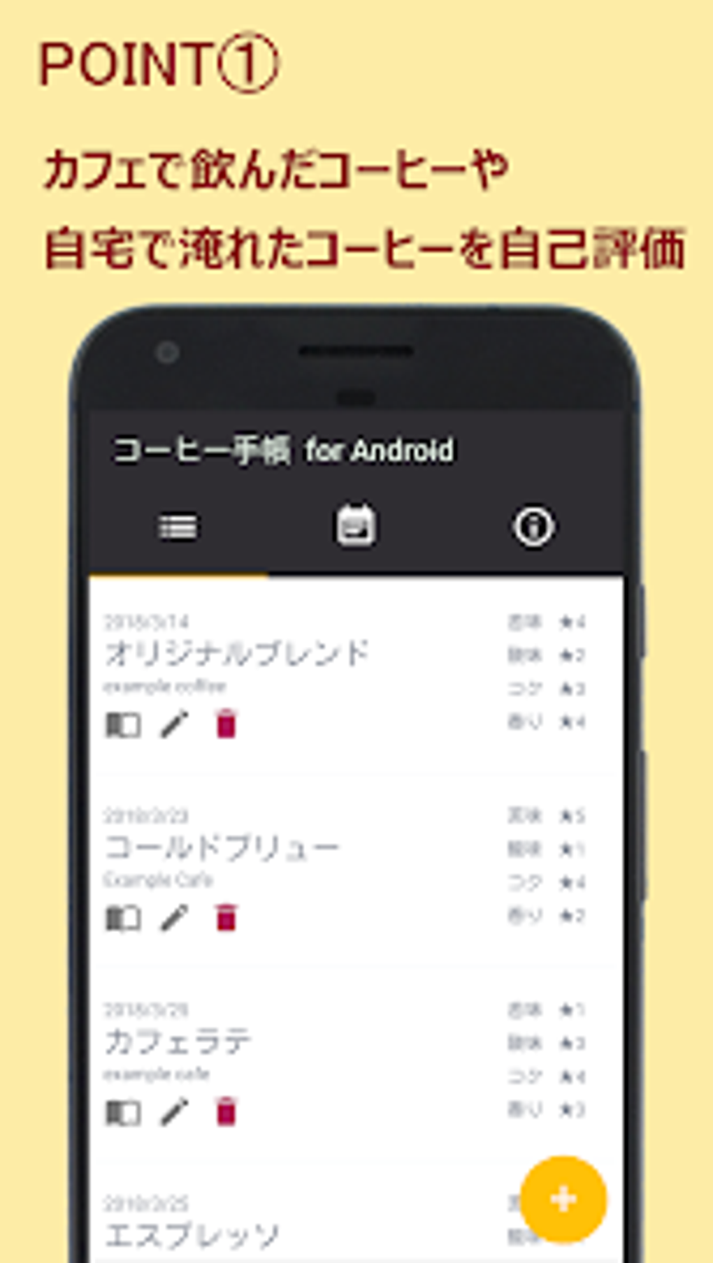 コーヒー好きのためのコーヒー手帳 для Android — Скачать