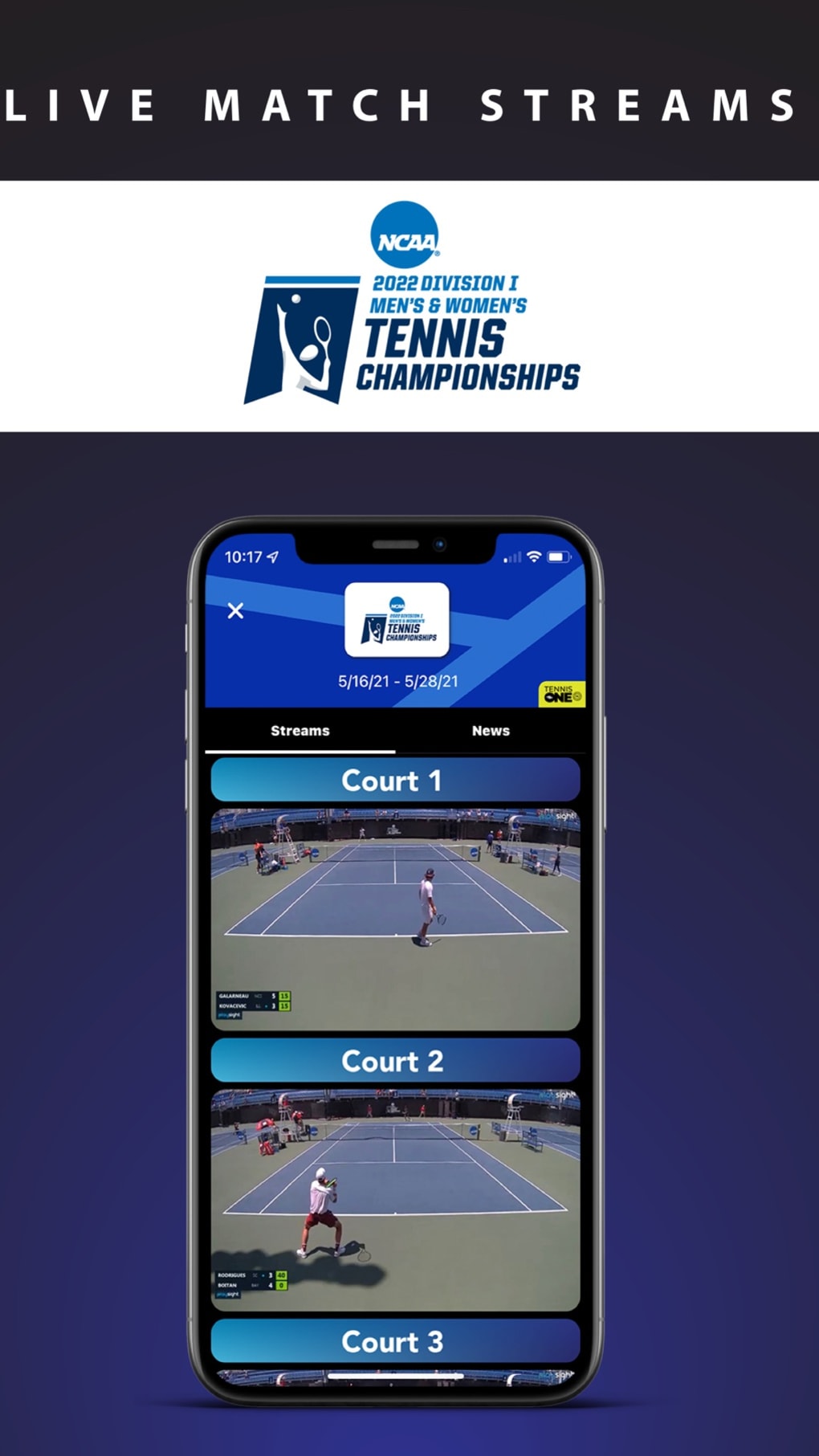 TennisONE - Tennis Live Scores for iPhone