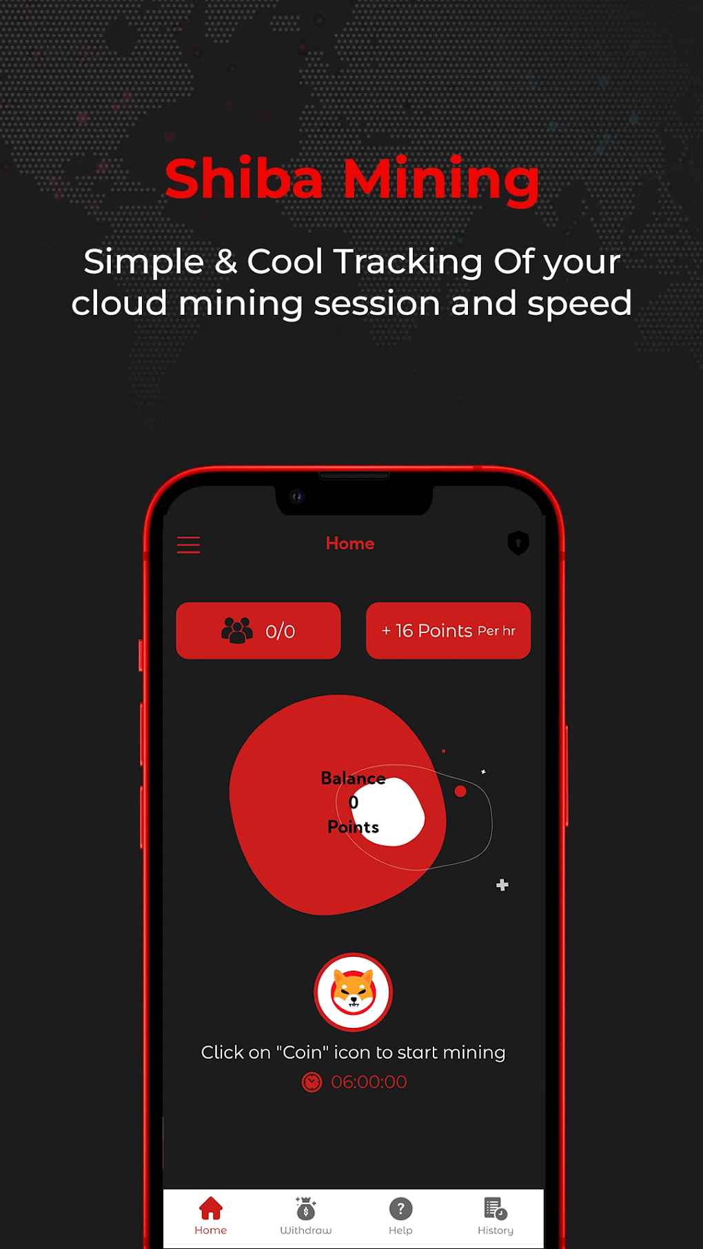 Shibx - Shiba Inu Cloud Mining для Android — Скачать