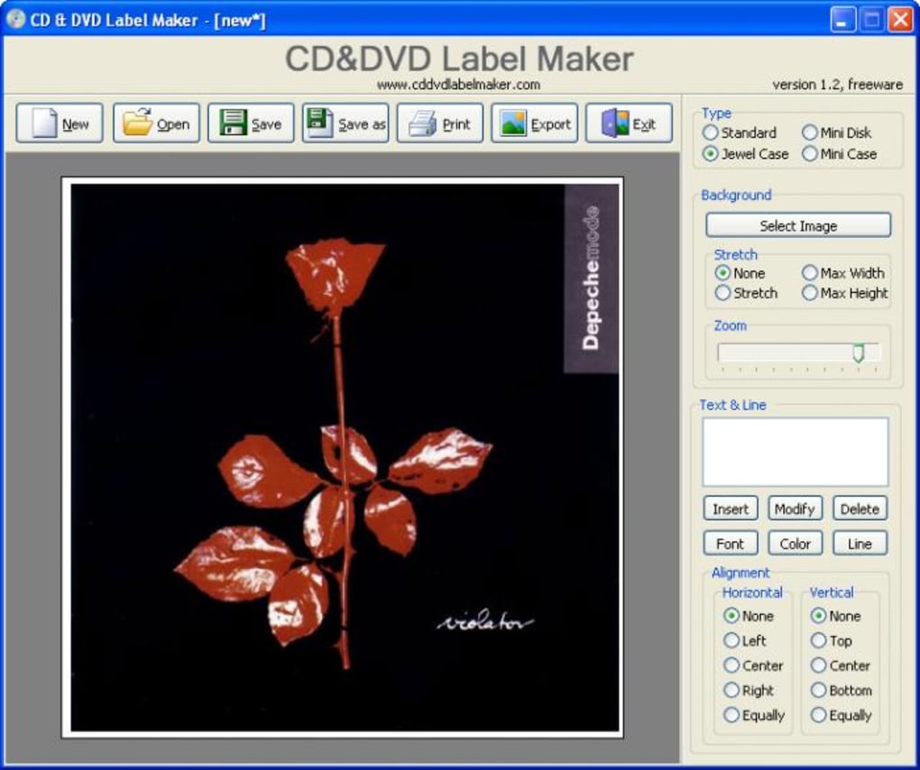 cd dvd label maker for windows 10