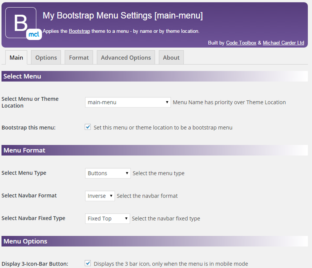 My bootstrap menu para wordpress descargar