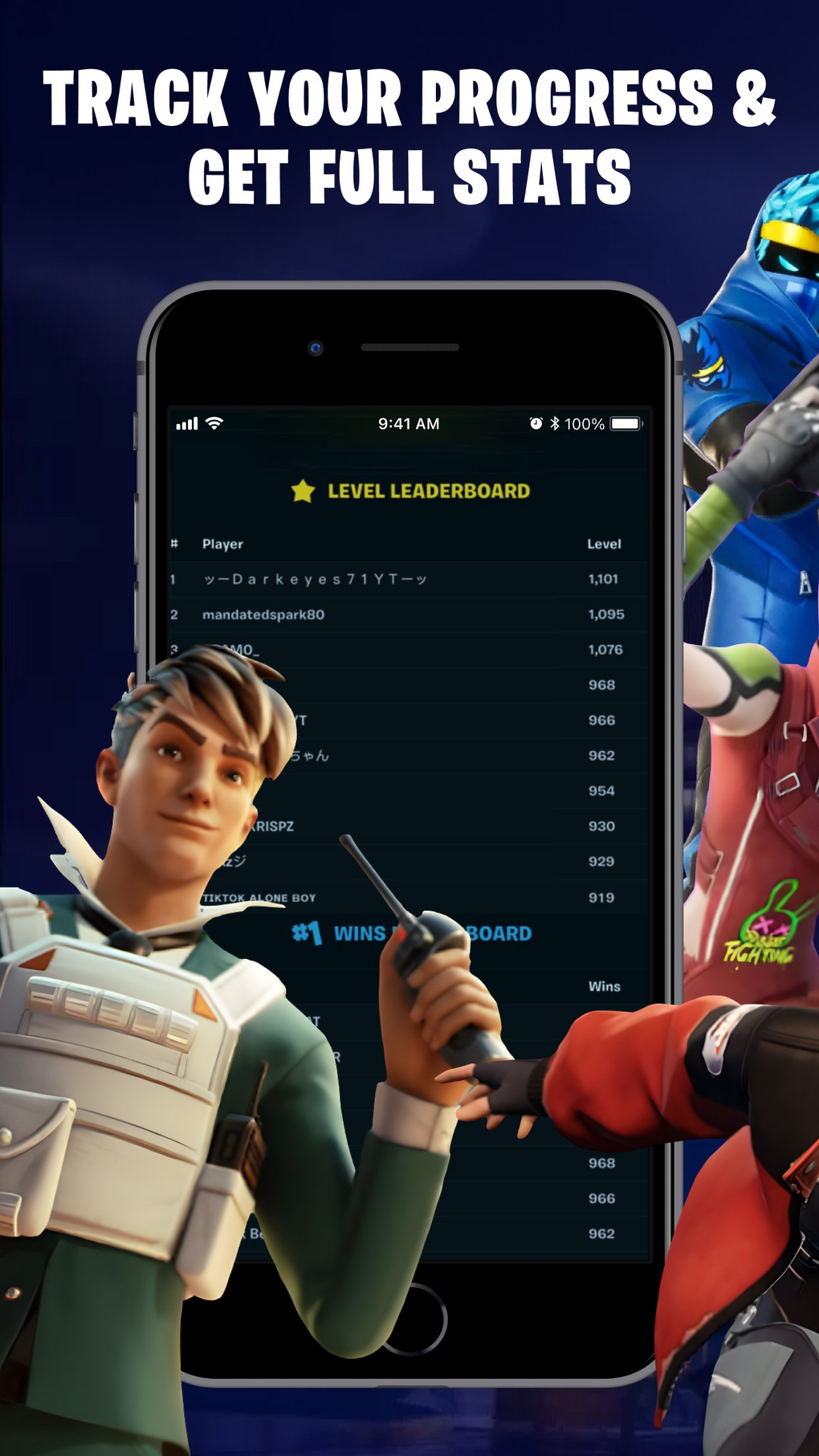 Tracker Skins from Fortnite для iPhone — Скачать