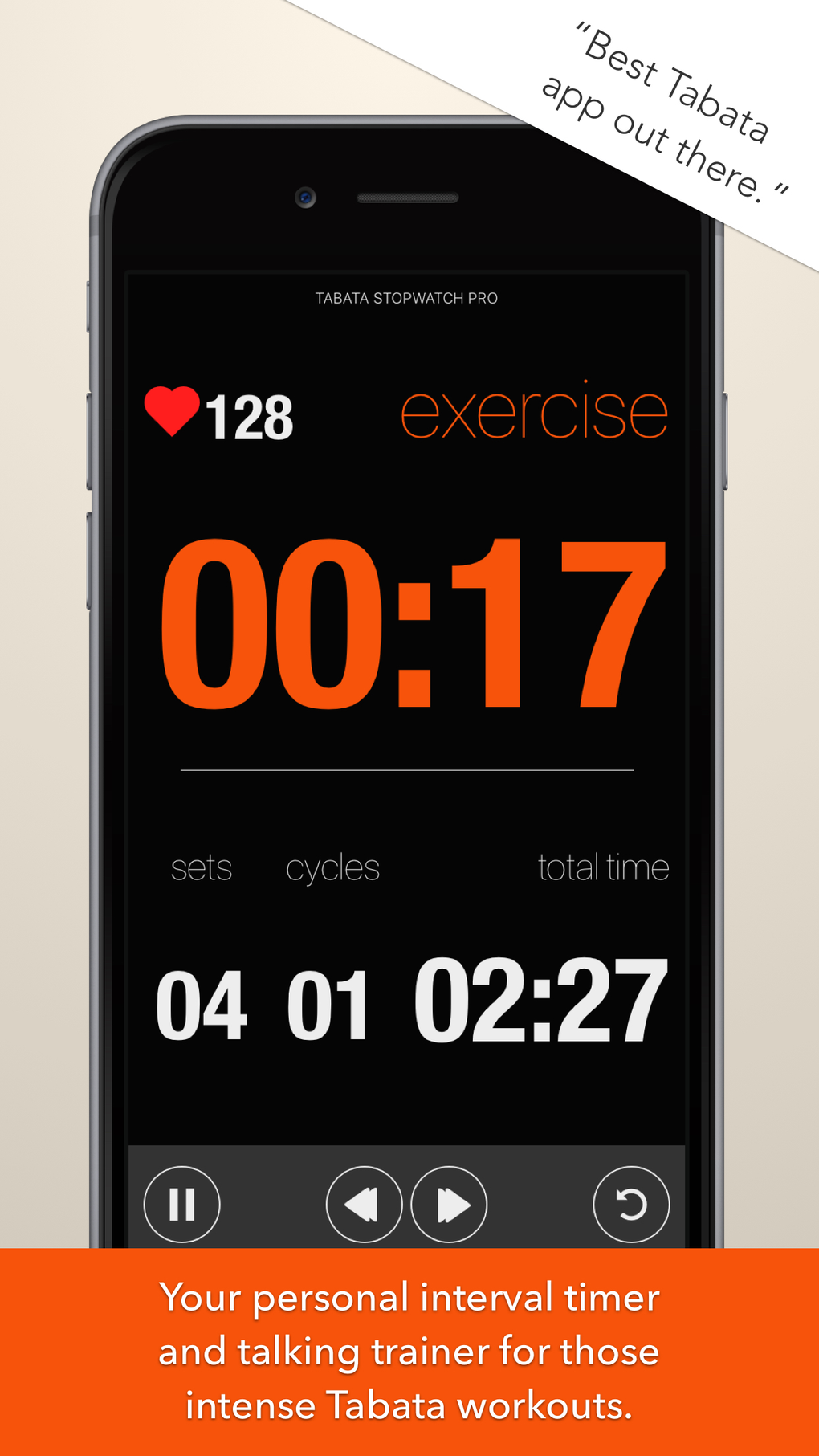 Tabata Stopwatch Pro Paid สำหรับ iPhone ดาวน์โหลด