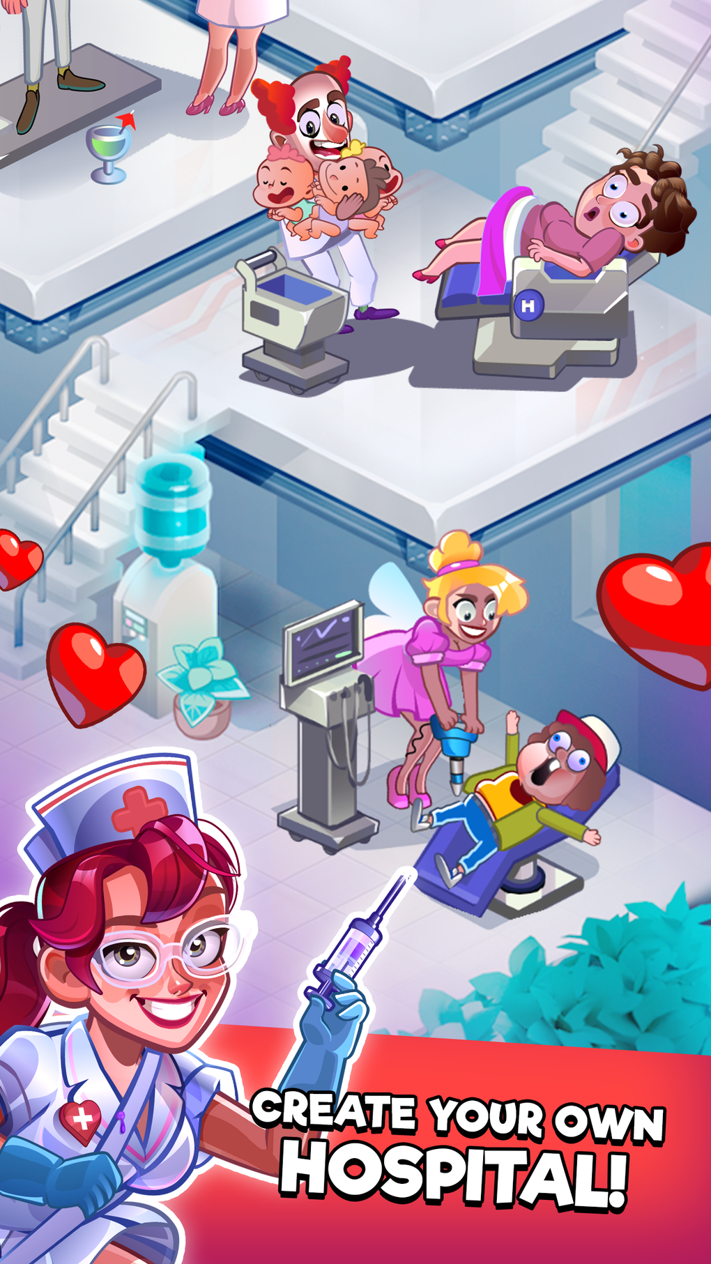 Crazy Hospital - Idle Clicker для iPhone — Скачать