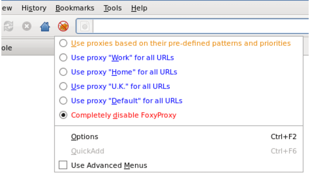 foxyproxy standard 2.21.3