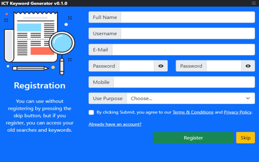 ICT Keyword Generator para Google Chrome - Extensión Descargar