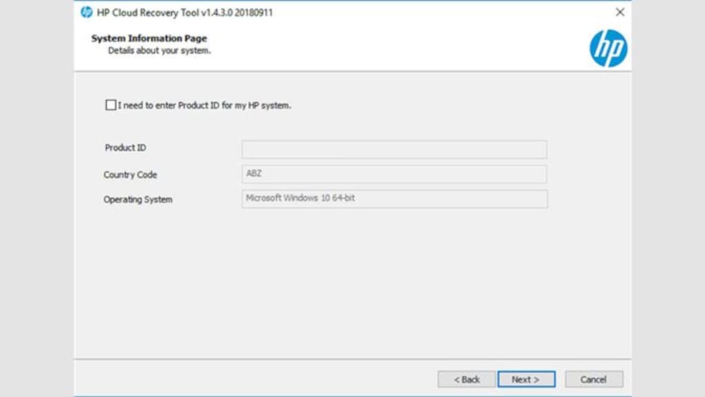 margen Viewer overvældende HP Cloud Recovery Tool - Download