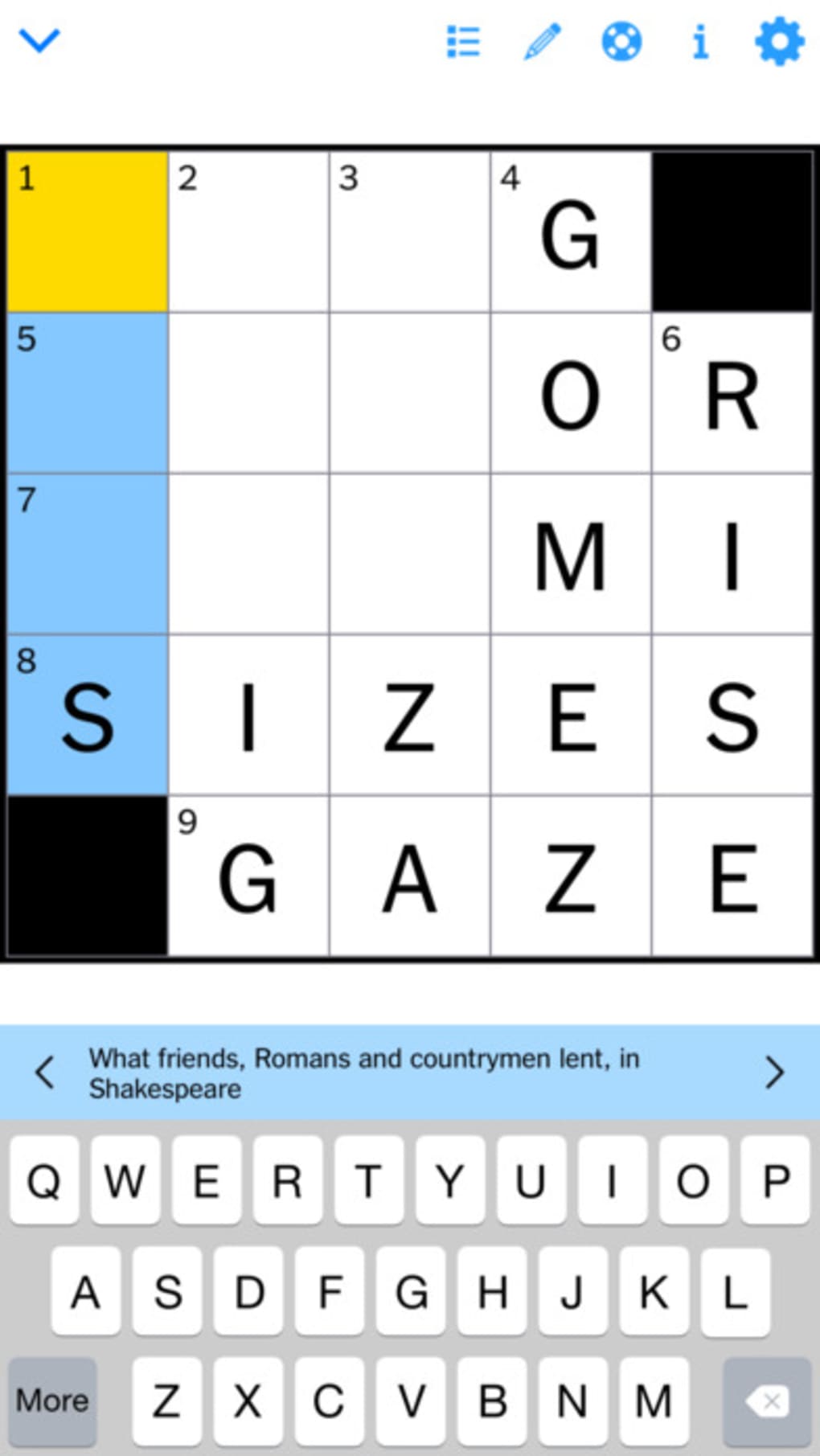 nytimes crossword puzzle online