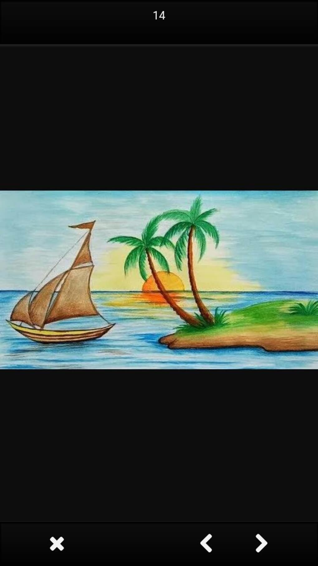 Scenery Drawing for Kids - Beautiful Landscape Art Painting