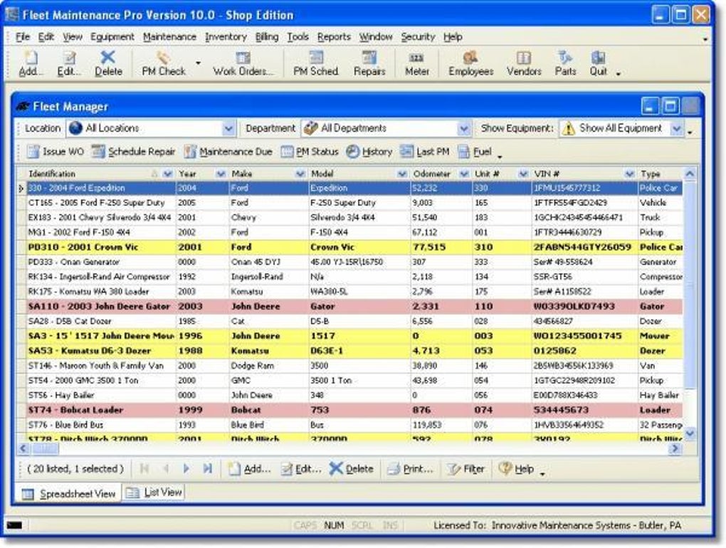 Fleet Maintenance Untuk Windows Unduh