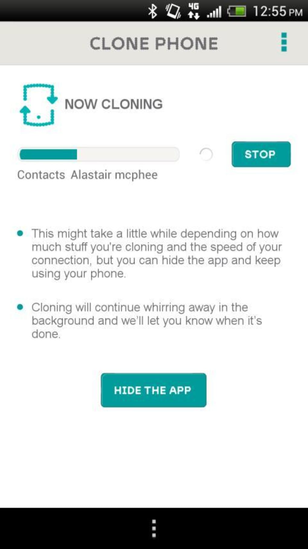 clone phone number app android