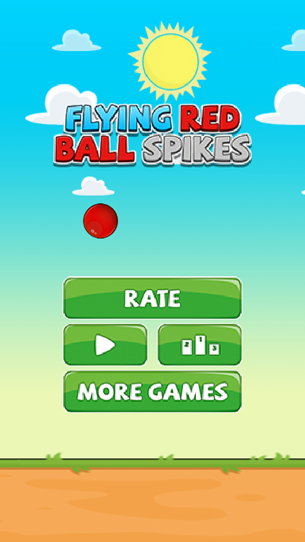 Flappy Red Ball - Tiny Flying для iPhone — Скачать