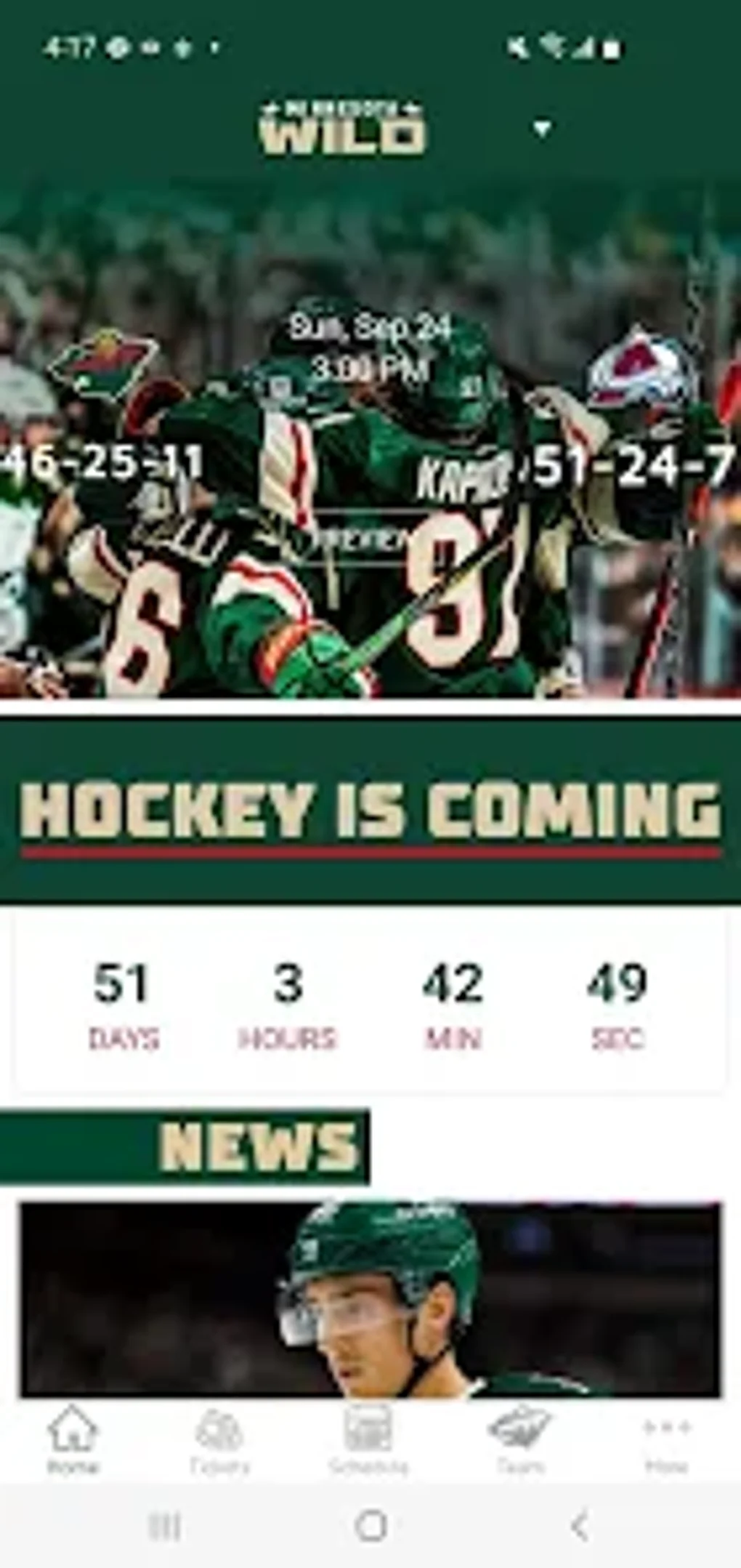 Minnesota Wild For Android Download