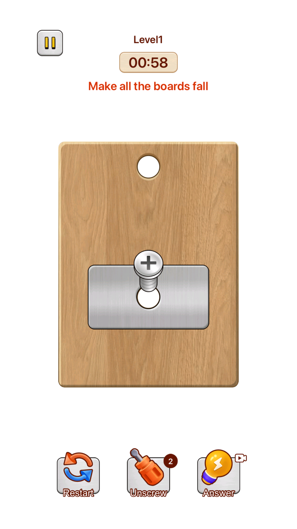 IPhone Screw Puzzle Game Nut Bolt 