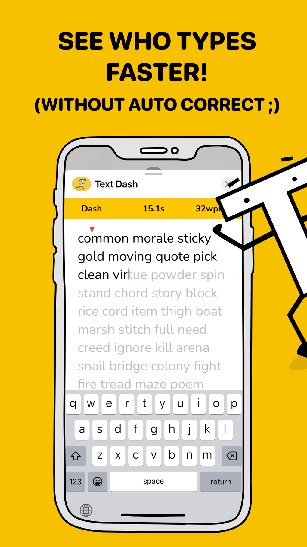 Text Dash - Typing Game for iPhone - Download