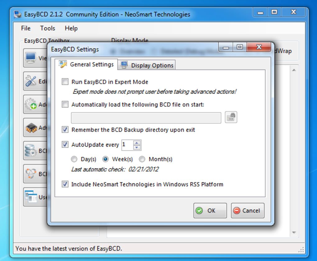 EasyBCD Windows Version – Free dual boot tool for Windows PC
