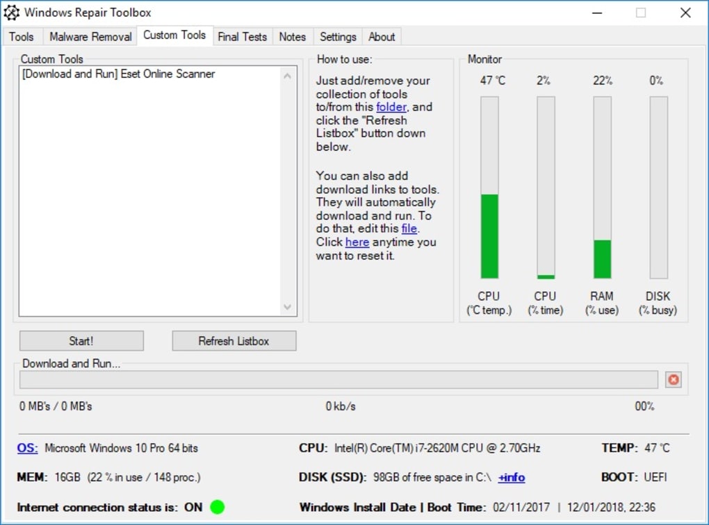 downloading Windows Repair Toolbox 3.0.3.7