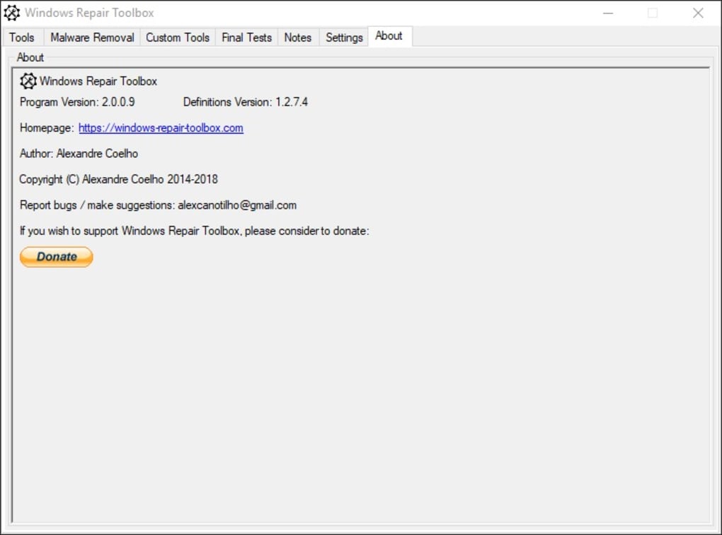 instal the new Windows Repair Toolbox 3.0.3.7