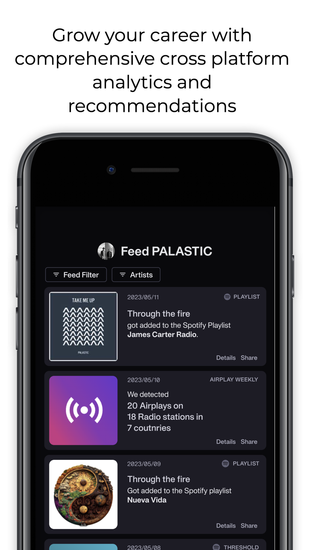 HeartBeat Music Analytics для iPhone — Скачать