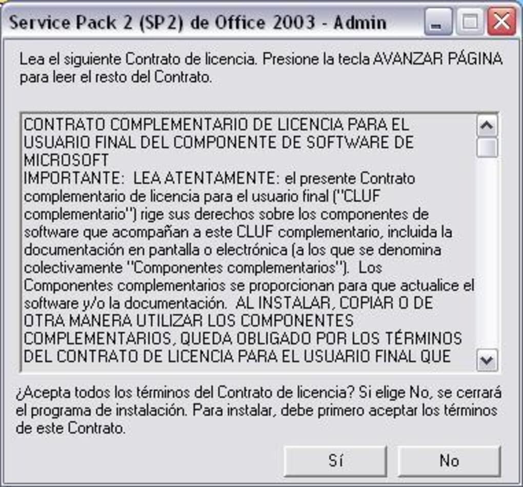 office 2003 service pack