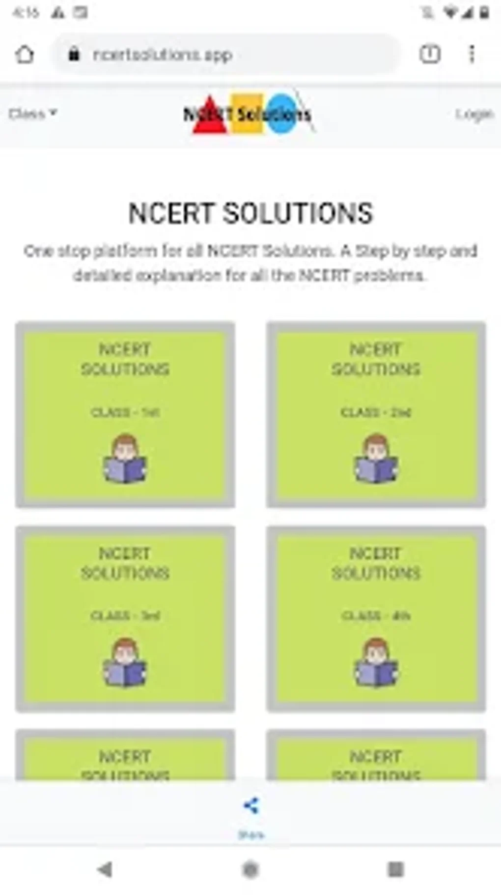 NCERT Solutions App Per Android Download NCERT Solutions App Per Android Download