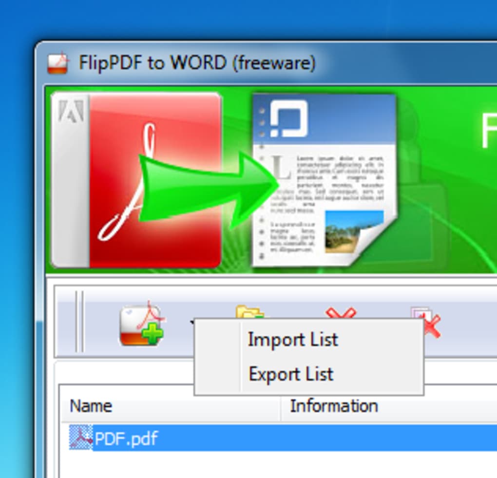 can i import my pdf file into flip pdf pro
