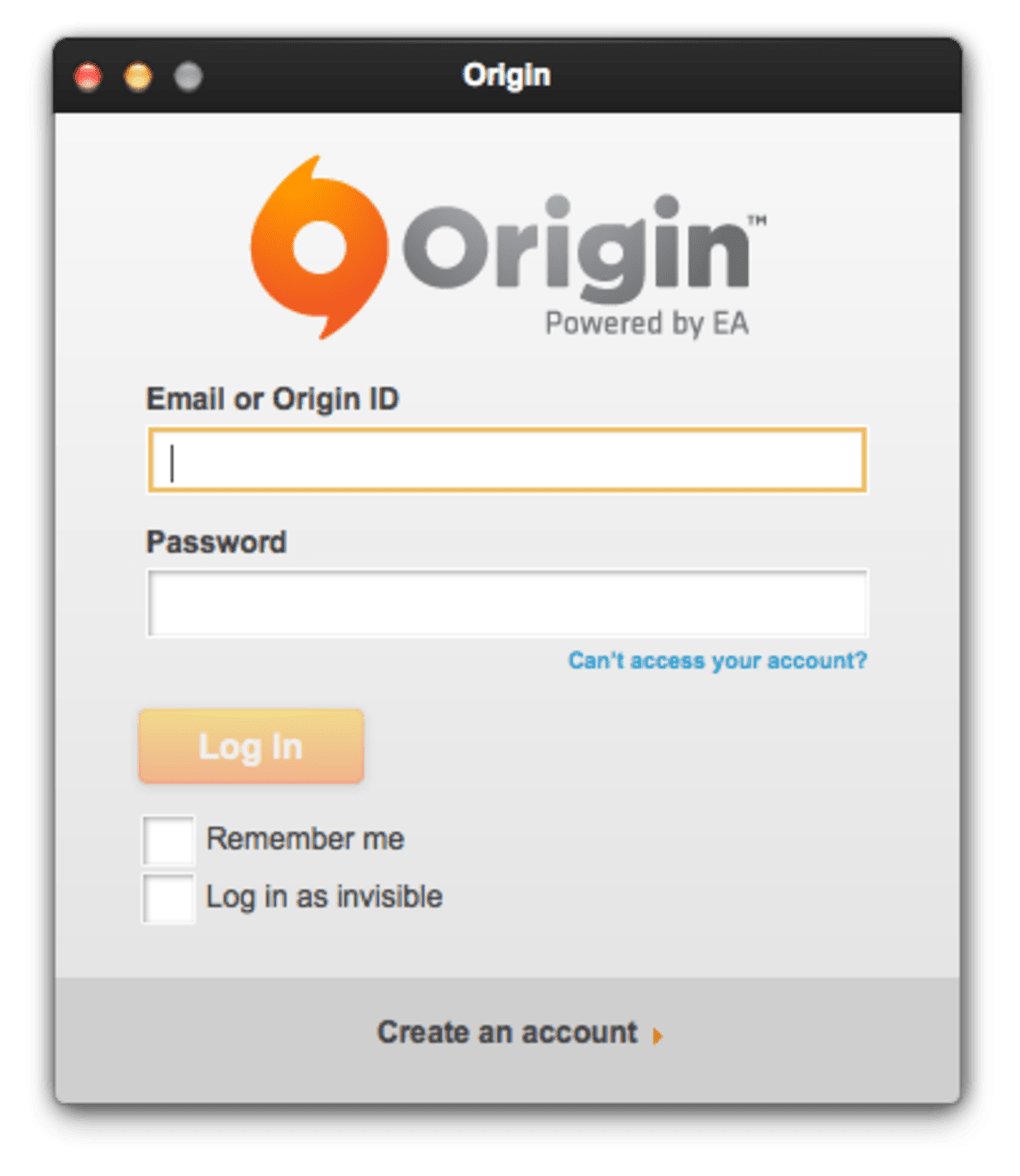 origin for mac access