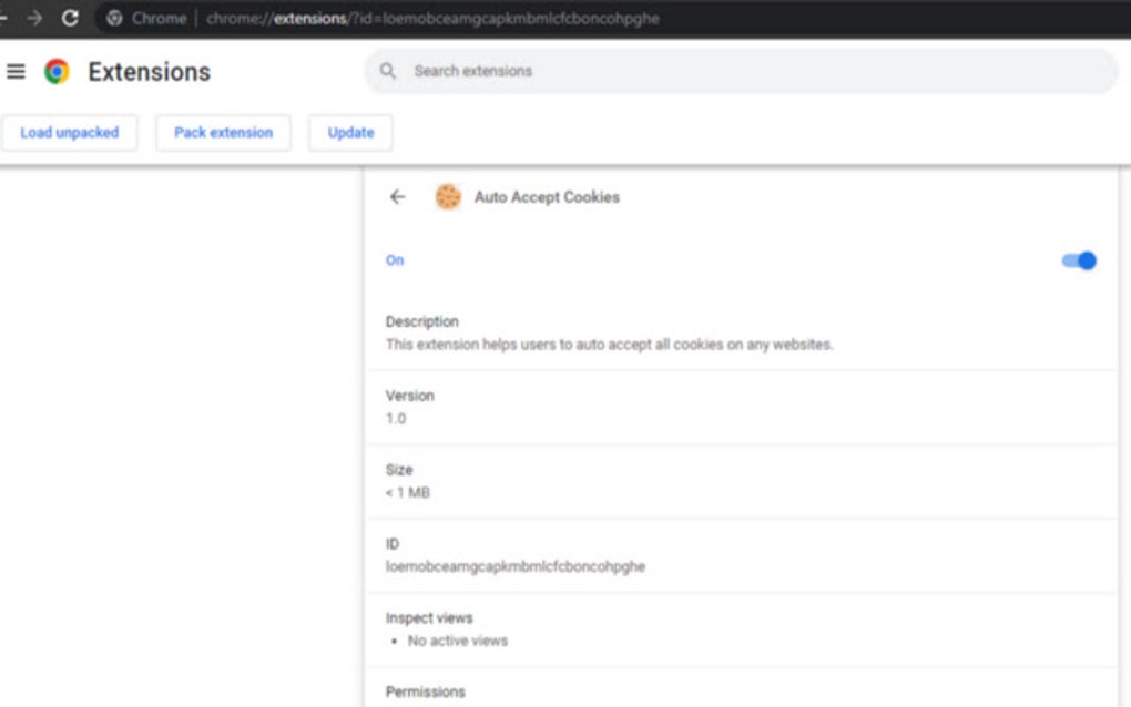 Auto Accept Cookies para Google Chrome - Extensión Descargar