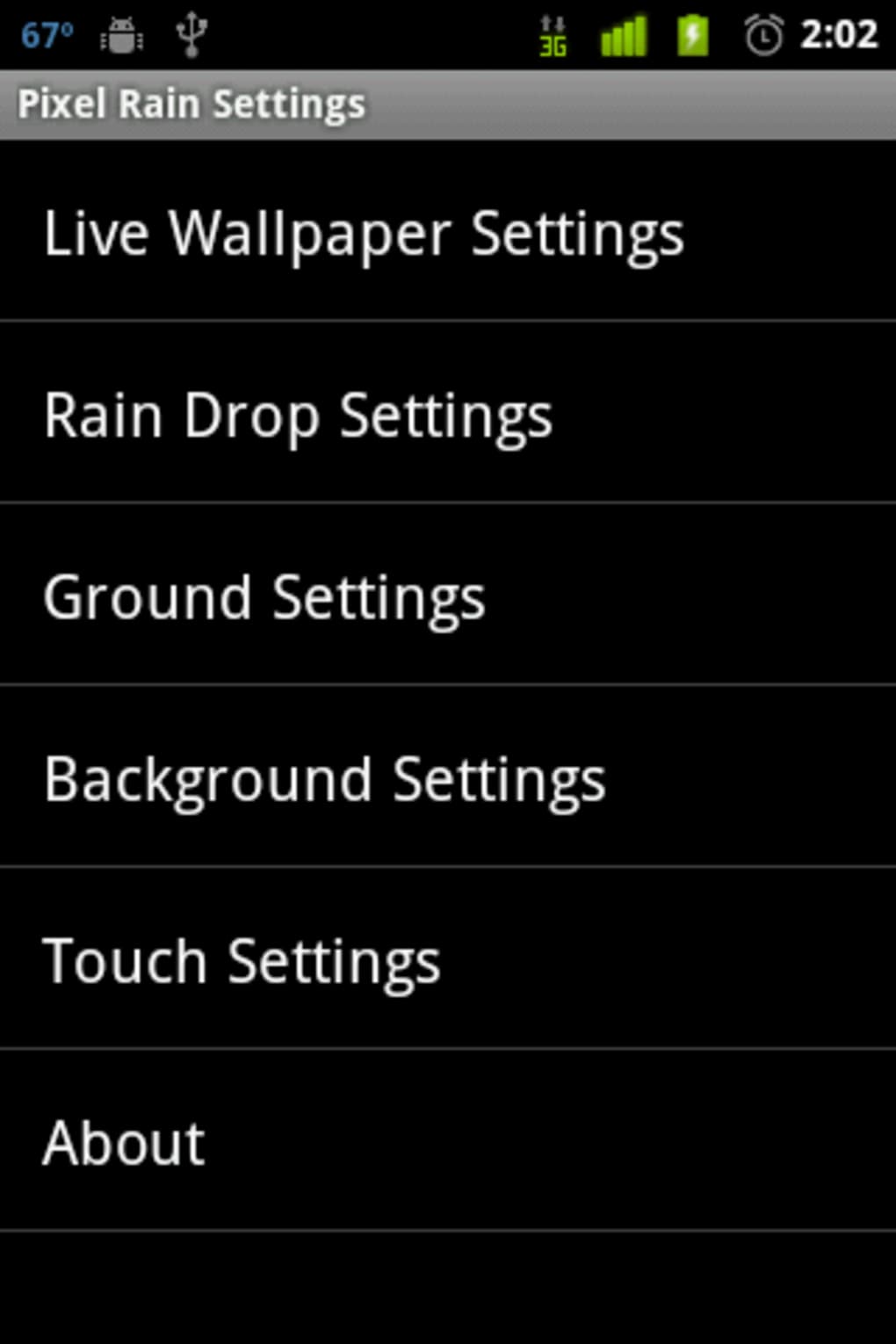 Pixel Rain Live Wallpaper APK Android - ダウンロード