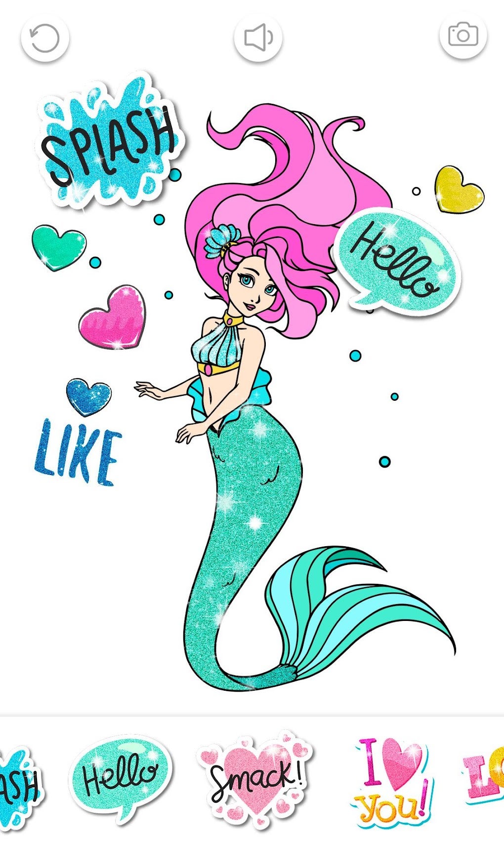 Mermaid Coloring Book Glitter APK for Android - Download