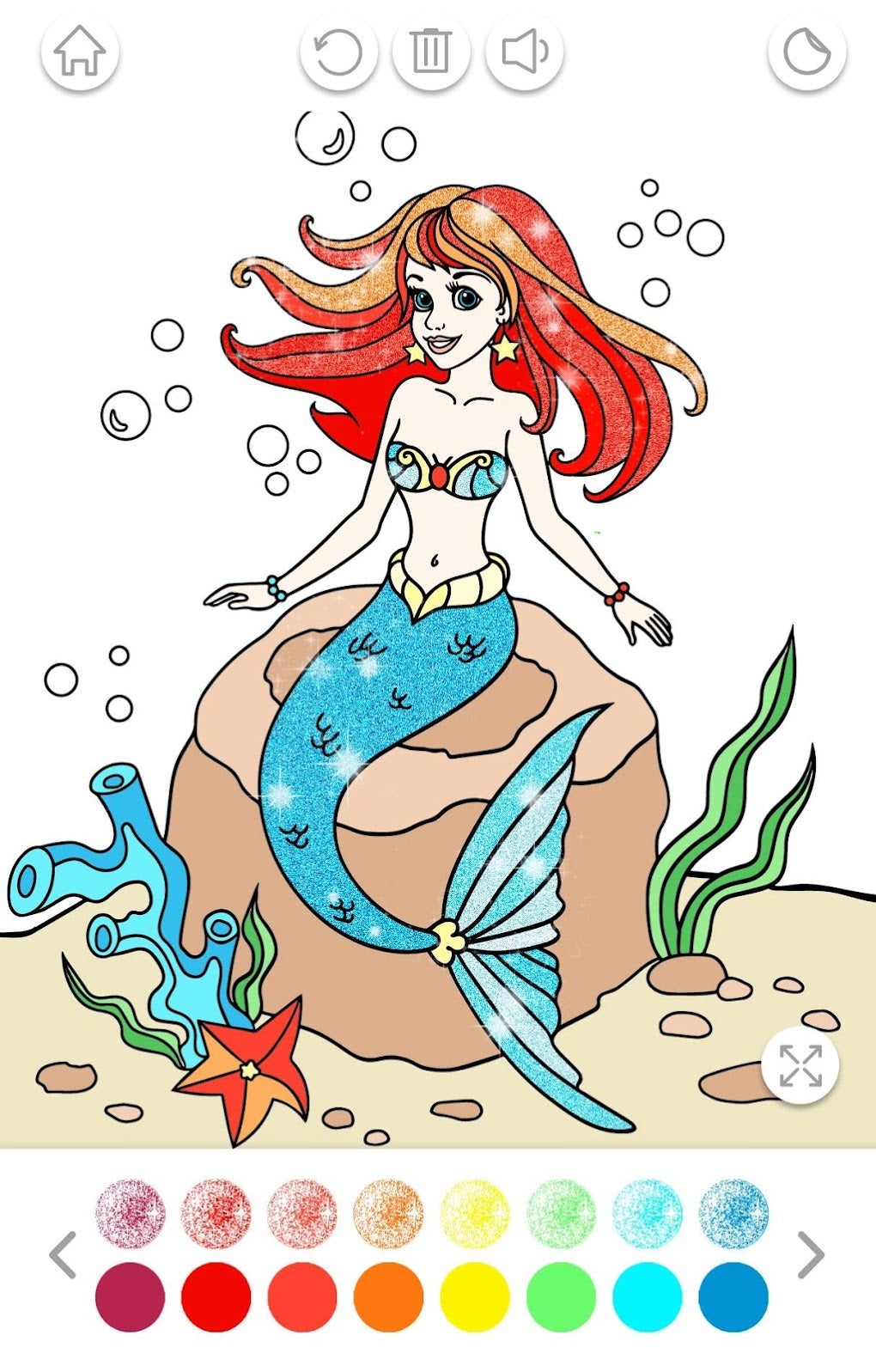 Mermaid Coloring Book Glitter APK for Android - Download