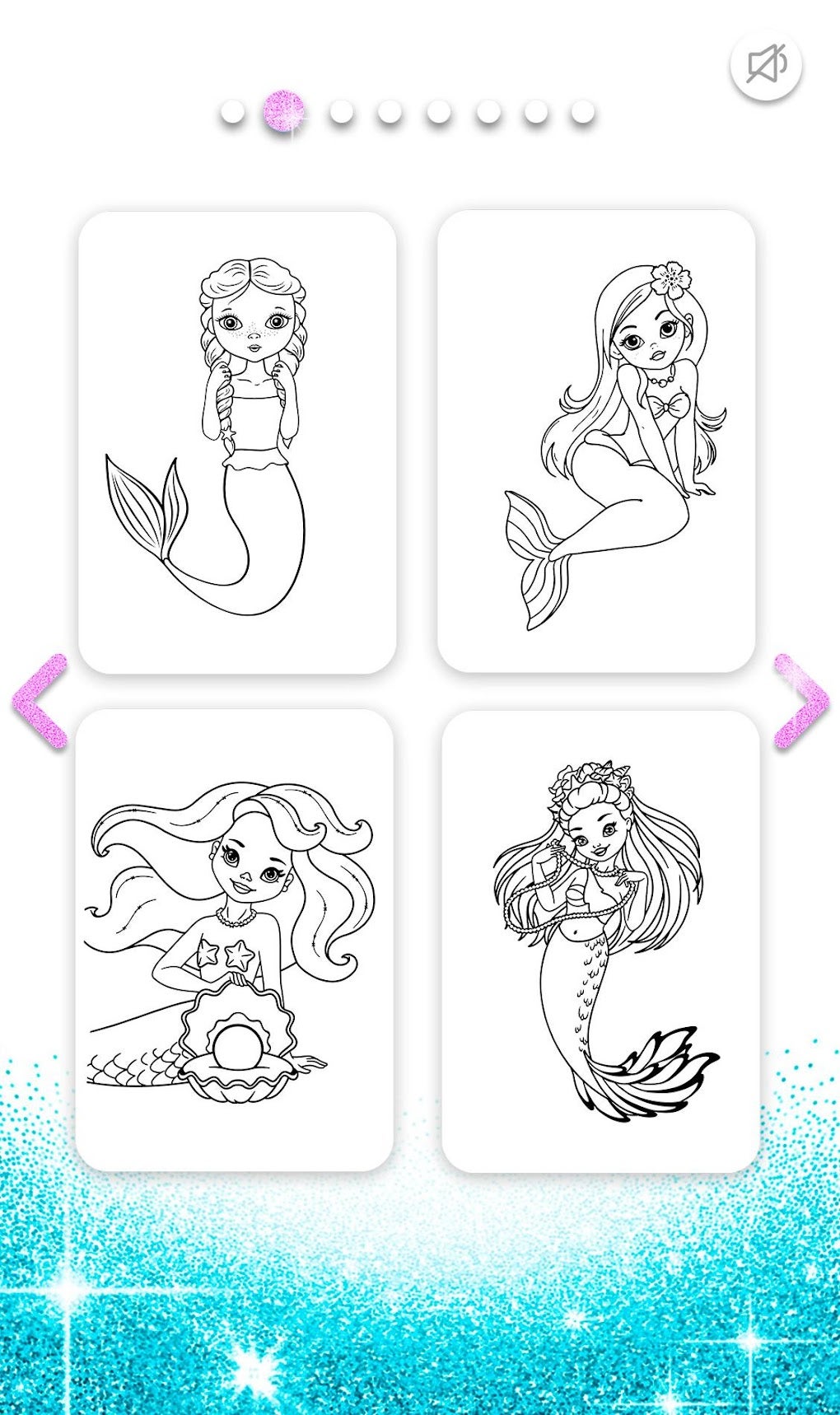Mermaid Coloring Book Glitter APK for Android - Download