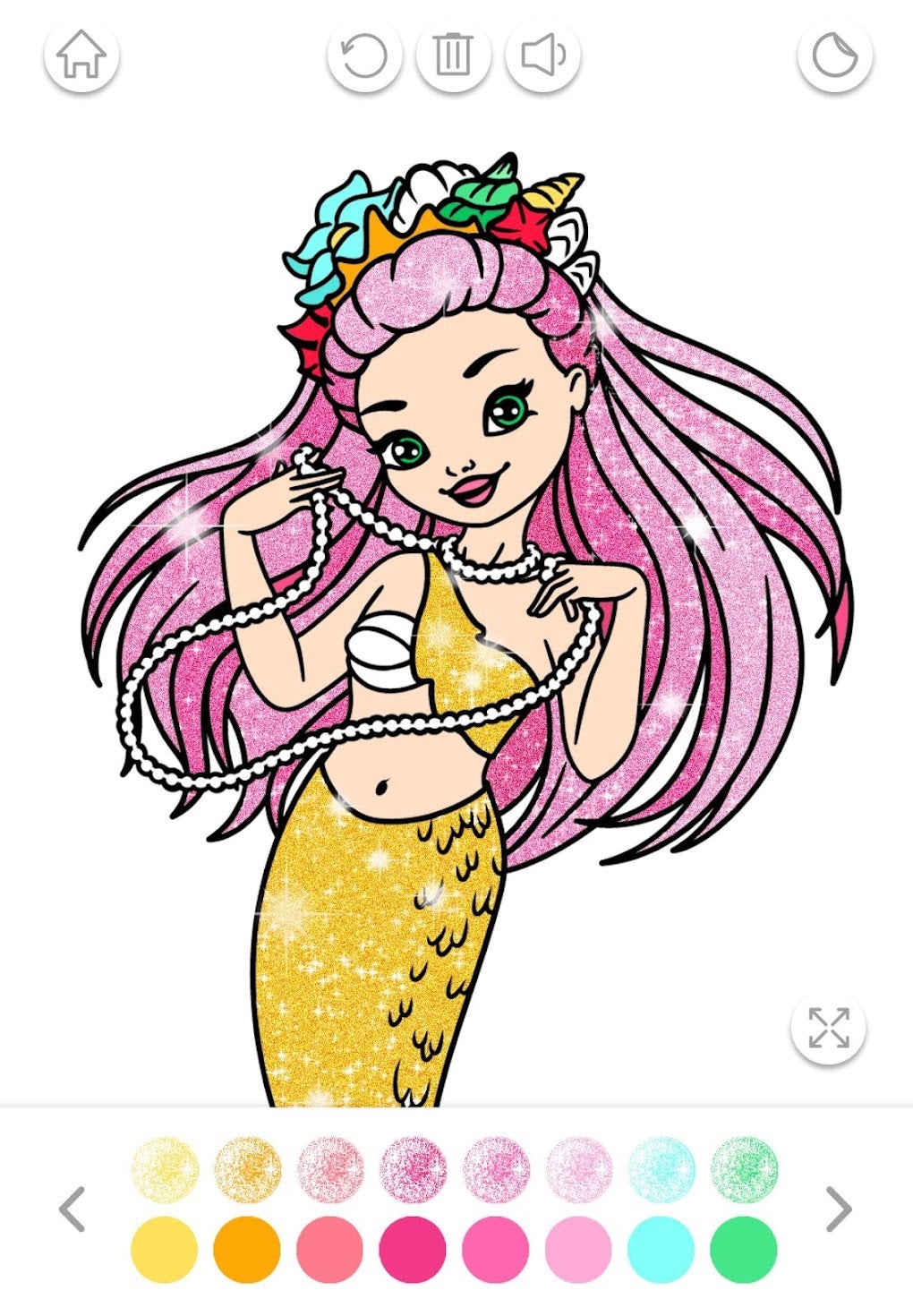Mermaid Coloring Book Glitter APK for Android - Download