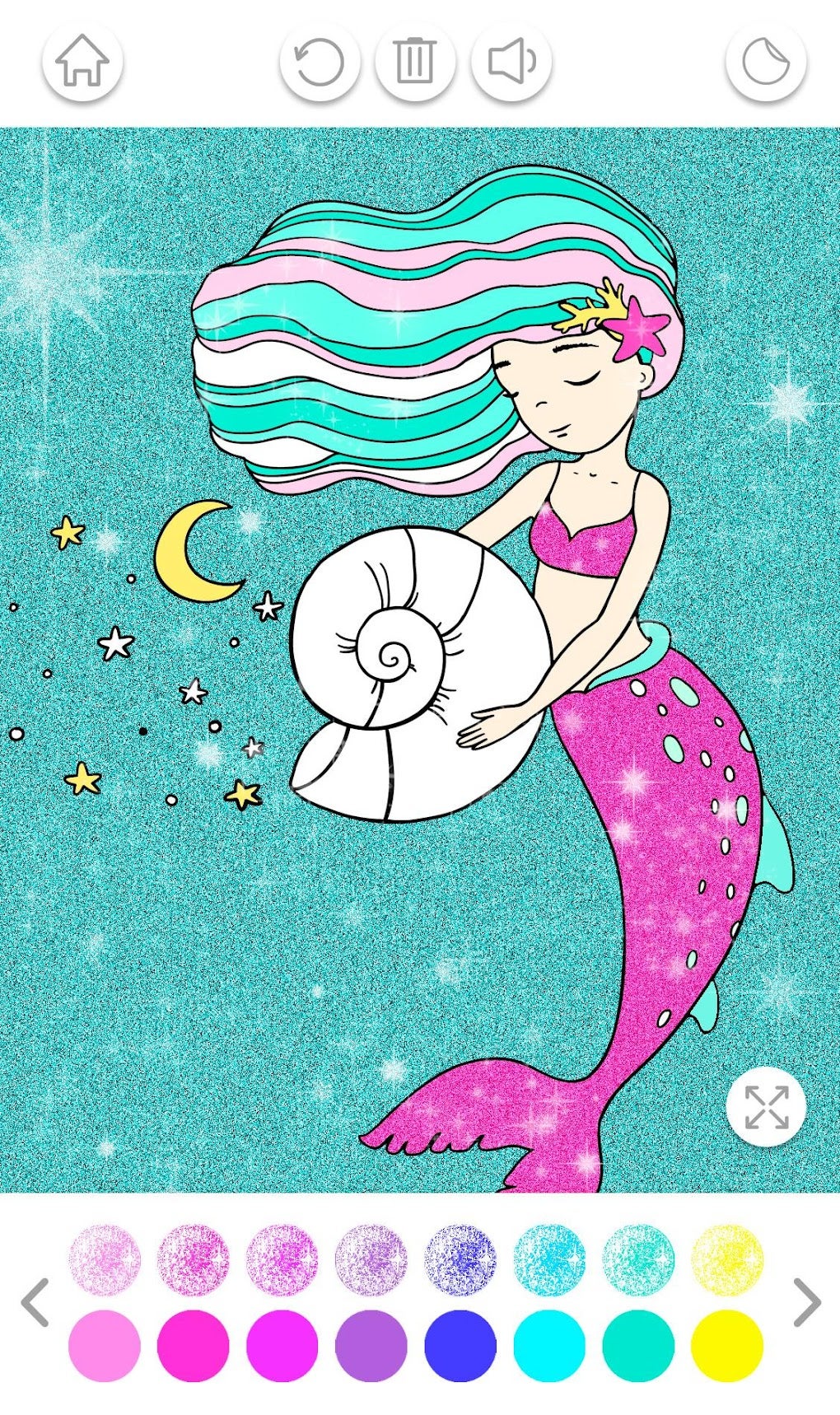 Mermaid Coloring Book Glitter APK for Android - Download