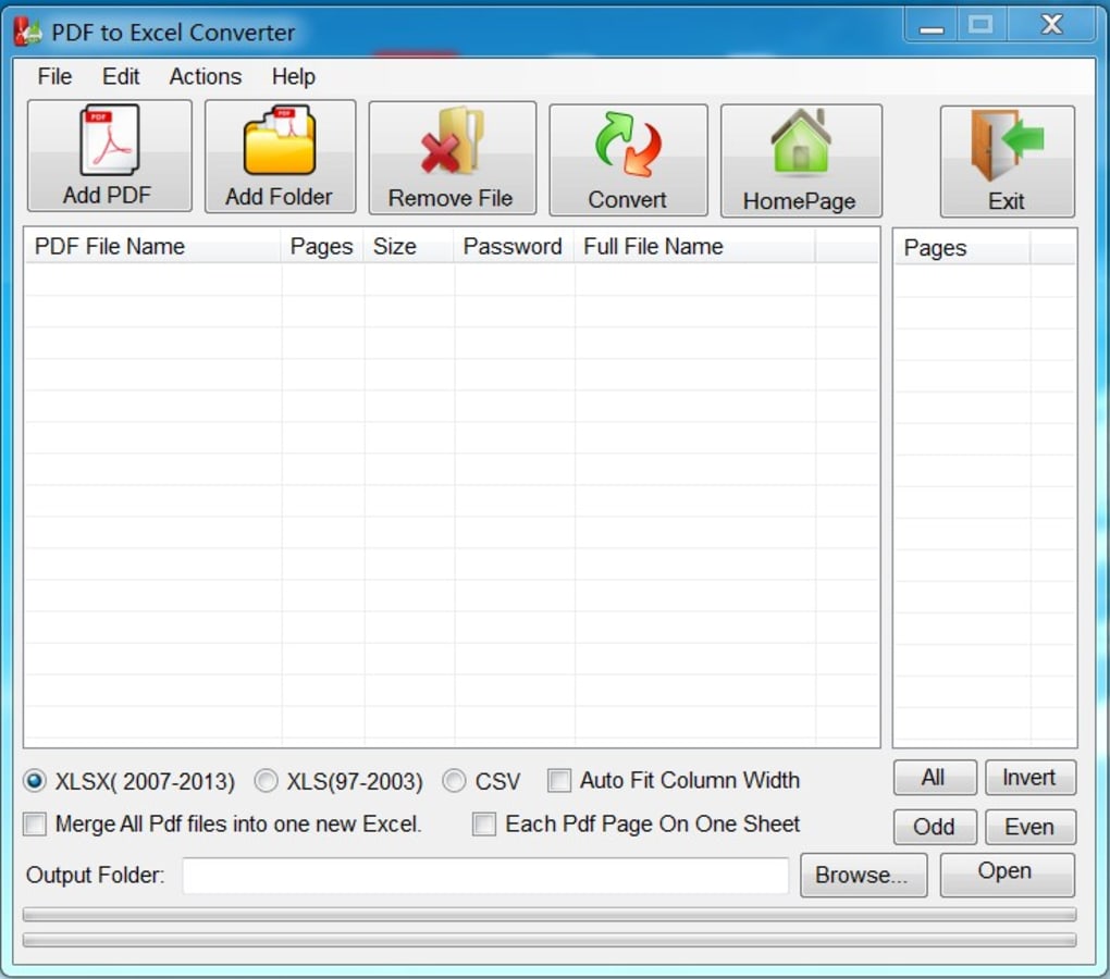 pdf to excel converter application free download