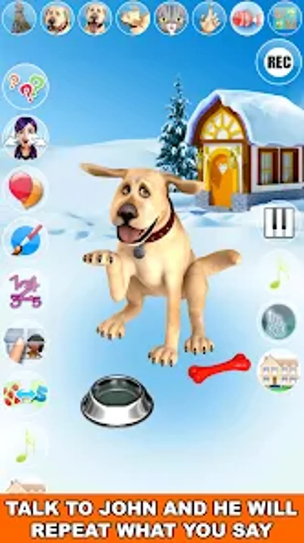 Talking John Dog Frozen City для Android — Скачать