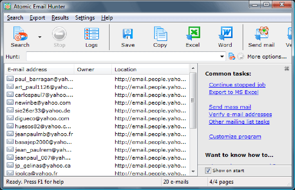 atomic email hunter 4.60 portable