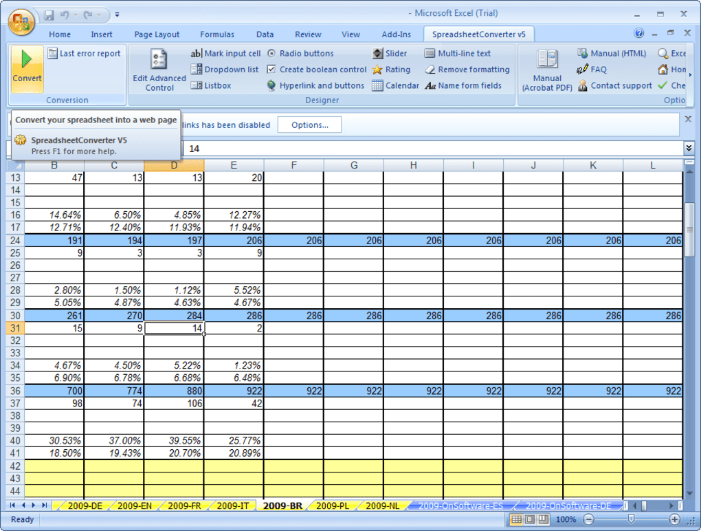microsoft spreadsheet converter