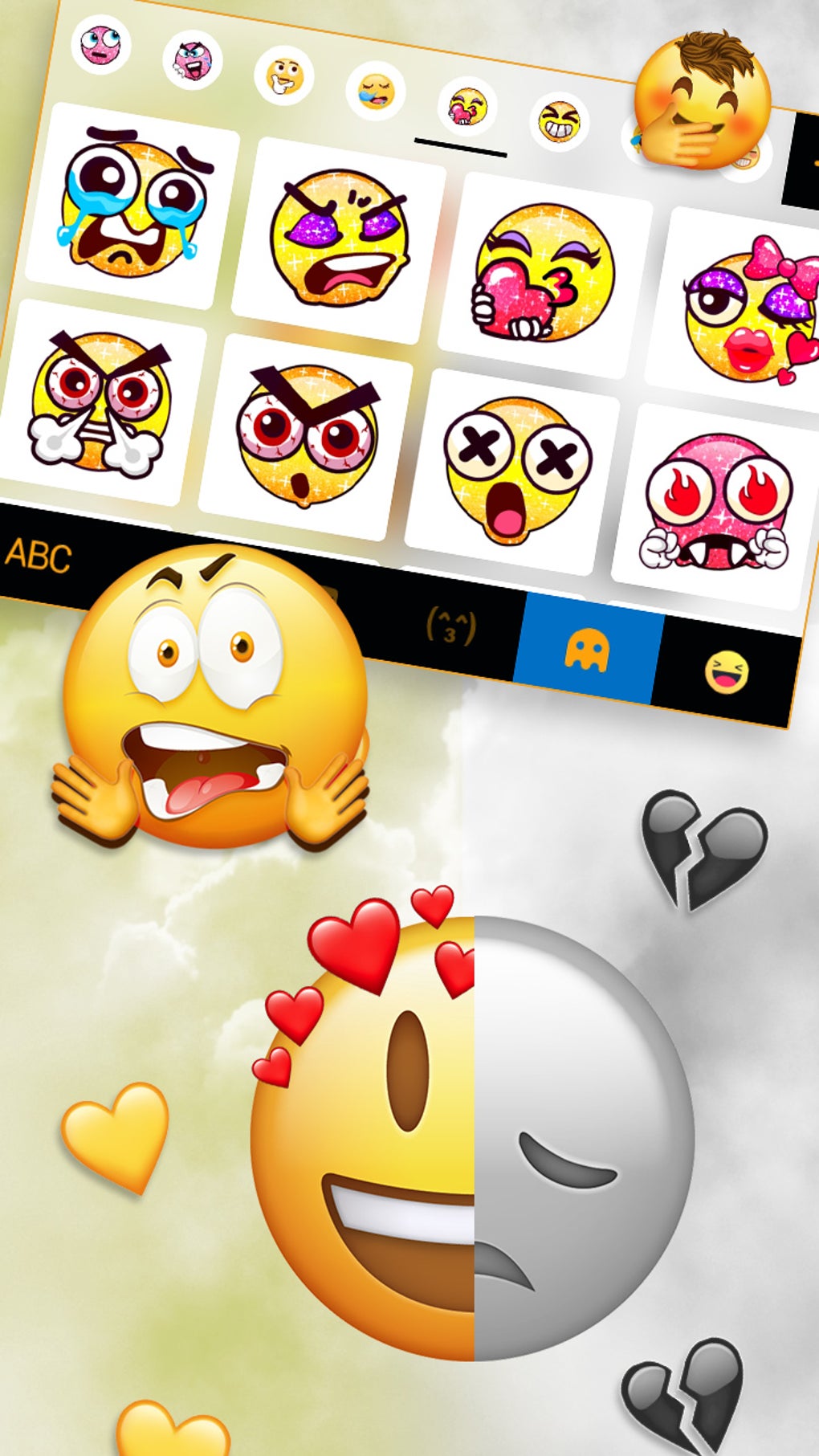 Happy Sad Emoji Keyboard Background APK для Android — Скачать