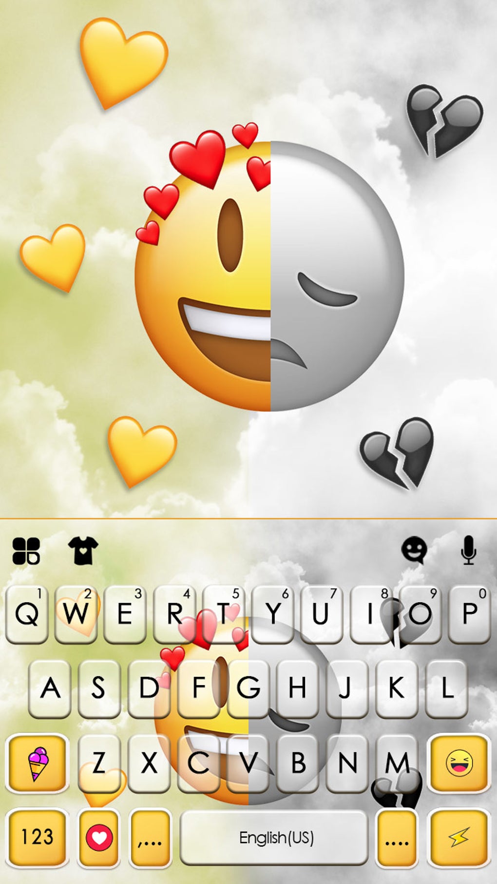 Happy Sad Emoji Keyboard Background APK для Android — Скачать