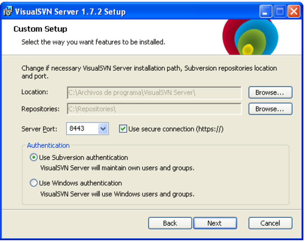 visualsvn server download windows 7