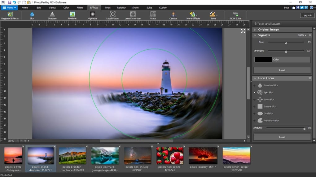 NCH PhotoPad Image Editor 11.47 free instals