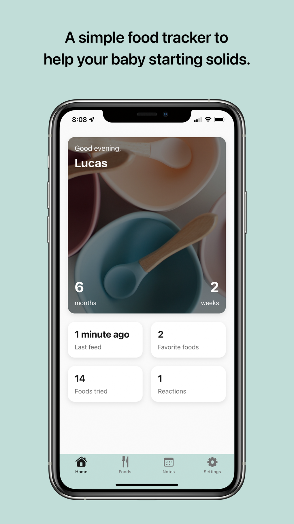 Solid - Baby Food Tracker для iPhone — Скачать