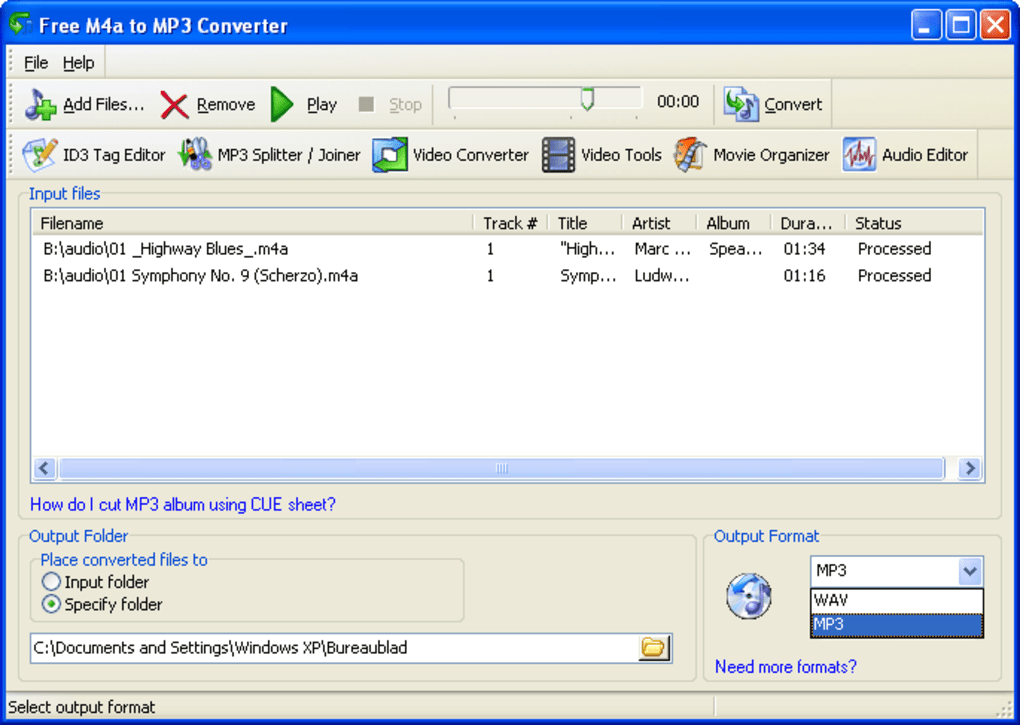 Free M4a to MP3 Converter - Download