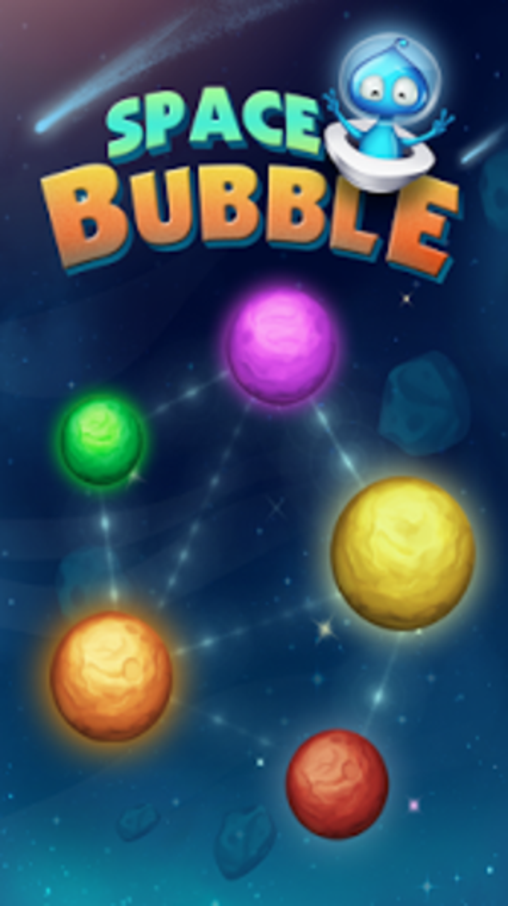 Investigando o universo do popular Bubble Shooter - Outer Space