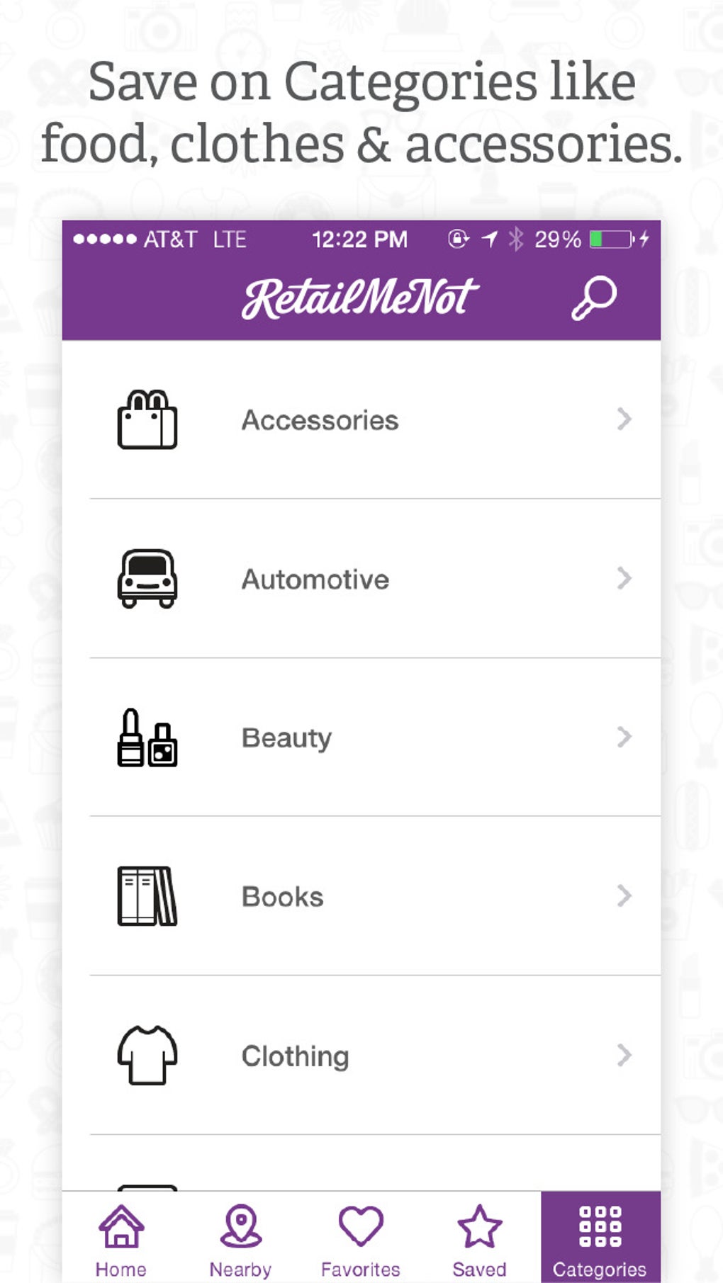 RetailMeNot Coupons Cashback For IPhone Download