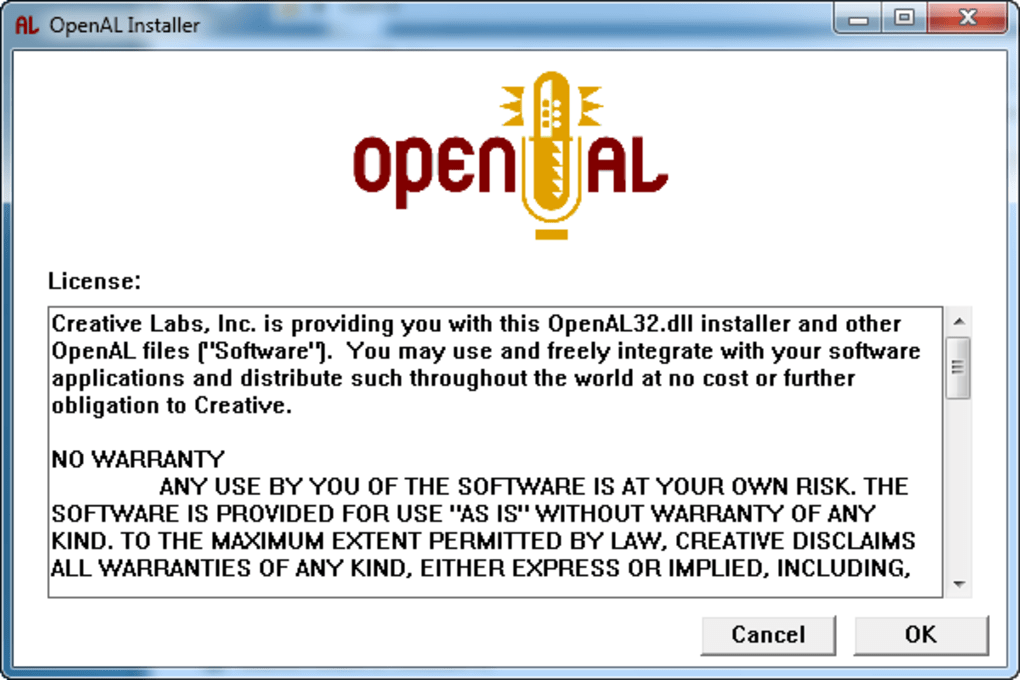 openal download windows 10 64 bit