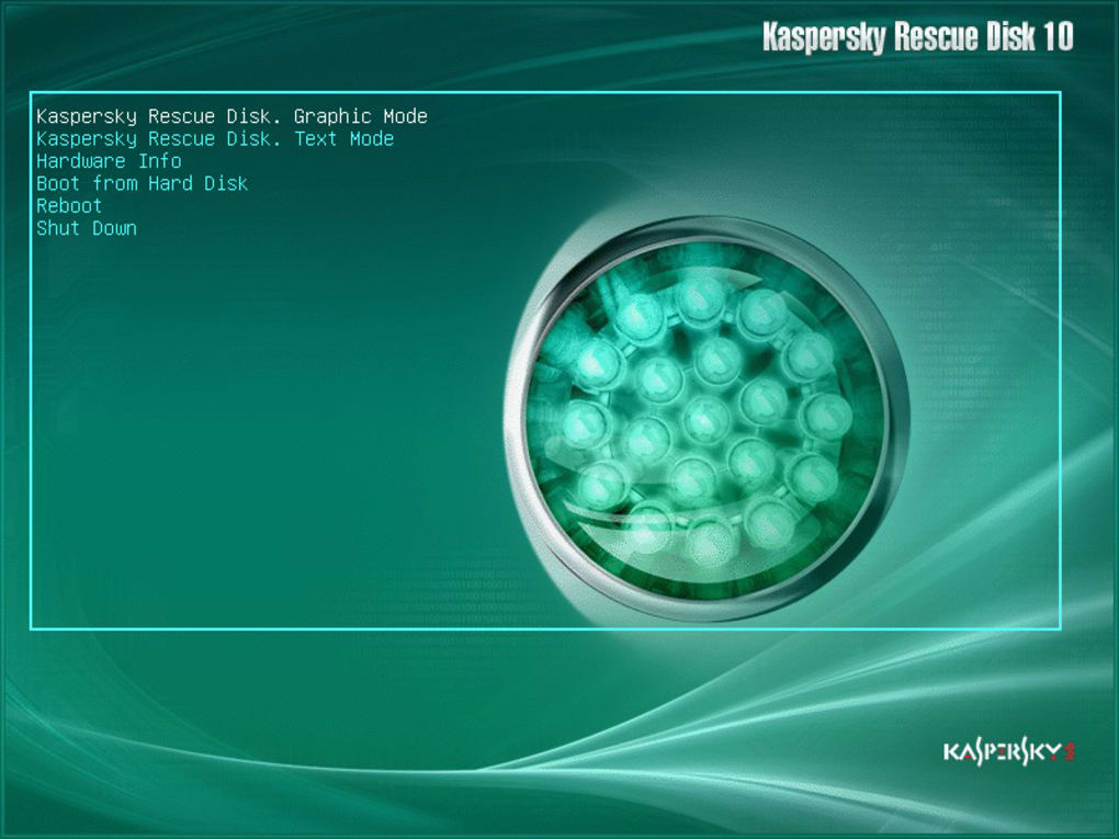 kaspersky rescue disk install